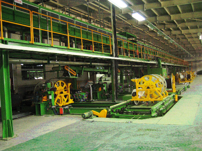 Composite sidewall extrusion production linkage line