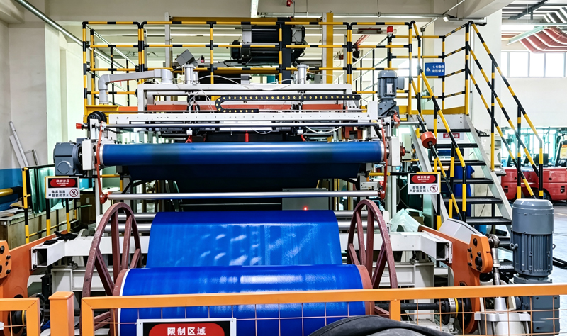 Engineering tire (OTR) inner lining composite linkage line